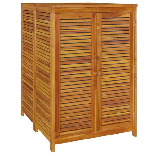 Genérico Caja de almacenaje de jardín Madera Maciza Acacia 70x87x104 cm,Mobiliario,Muebles de jardín,Cajas de almacenaje para Exteriores,Marrón,360029