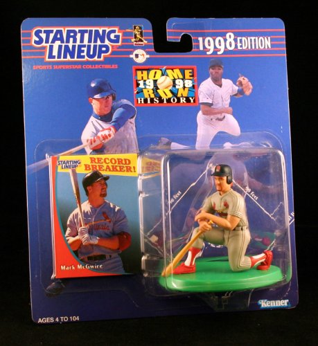 Starting Lineup Mark MCGWIRE / ST. Louis Cardinals Home Run History 1998 MLB Action Figure & Exclusive Collector Trading Card
