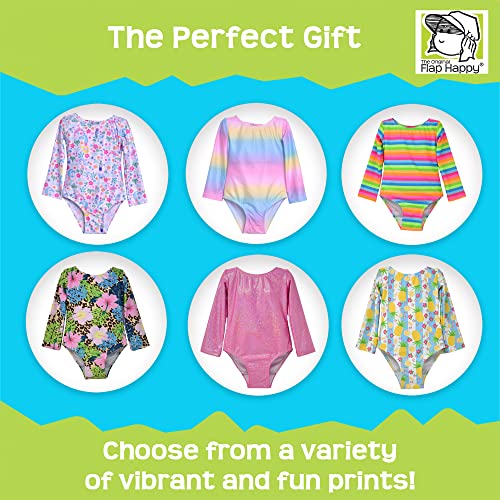 Image of Flap Happy Baby Girls' UPF 50+ Charlie L /S Rash Guard Swimsuit