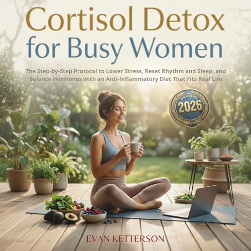 Page de couverture de Cortisol Detox for Busy Women