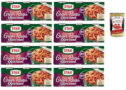Star Il Mio Gran Ragu Extra Gusto Fleischsauce, 8 x 3x100g, 100% italienisches...