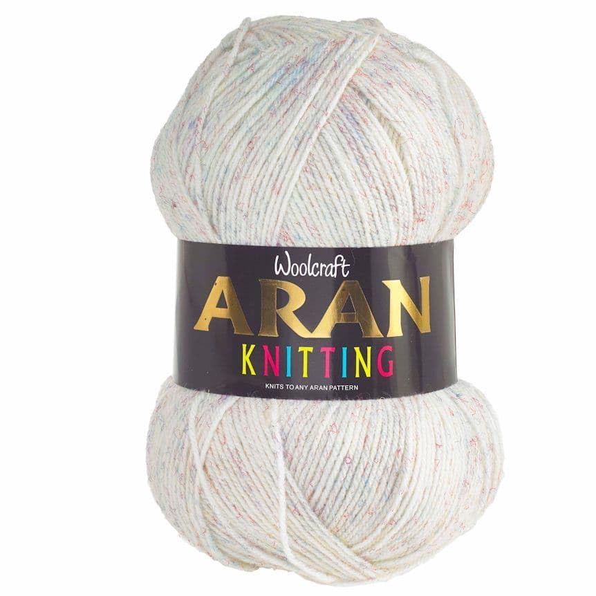WoolCraft Aran with Wool 400g Knitting & Crochet Yarn, Great Value Acrylic with 25% Wool Yarn, Choose from 43 Shades, 800 Metres, 400g Balls, Pack of 3, Honeycomb