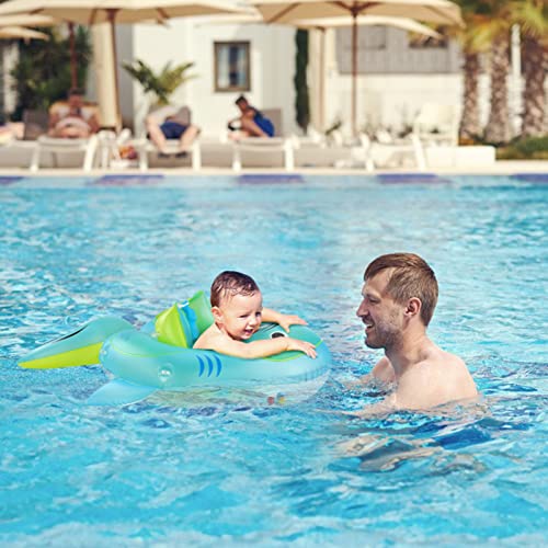 Baby Pool Float, Baby Swim Float With Canopy Inflatable Baby Swimming Floaties With Safety Support Baby Shark Pool Floats For Babies 12-18 Months Infant Float Swimming Trainer For Age Of 3-36 Months #TOP7