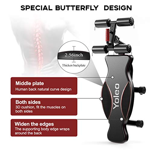 Yoleo Sit Up Bench, Adjustable Weight Bench, Full Body Workout Fitness Exercise Bench, Foldable Flat/Incline/Decline AB Bench for Home Gym