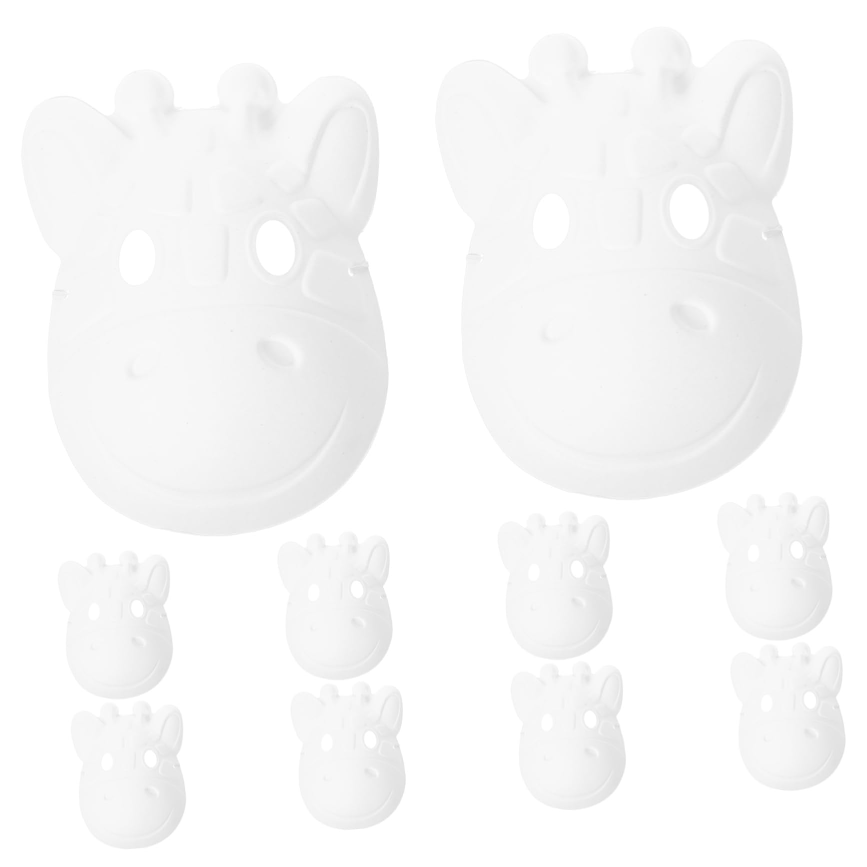 WOFASHPURET Diy Artistic Deer Masks 10pcs Blank Masks for Halloween Christmas Decorations