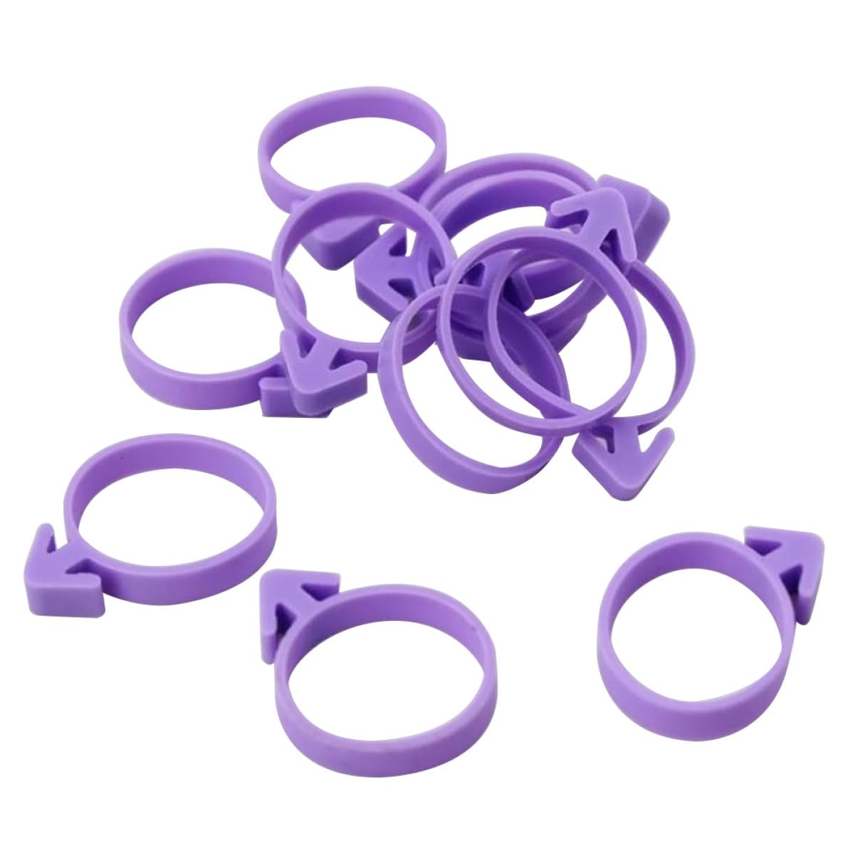 MUCKLILY 12pcs Pipe Bag Sealing Ring Cake Piping Bags Wrappers Cake Decorating Frosting Icing Bag Sealing Sealings Cake Bag Sealing Cake Decorating Icing Bag Ring Purple