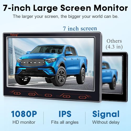 Image of 7-inch Backup Camera Ease-Setup for Cars: 1080P HD Real Time Image