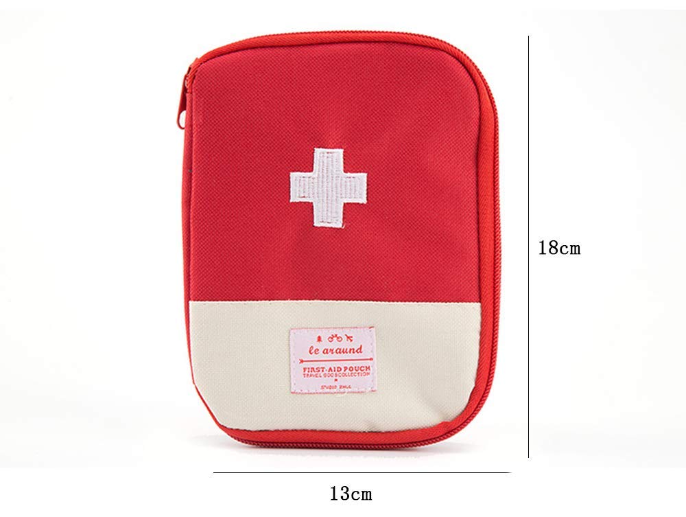 Runilex Small First Aid Kit Travel Pouch Medicine Storage Bag (Multicolor) 4