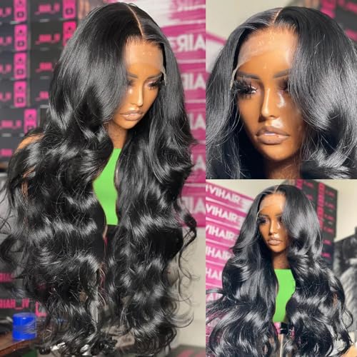 28 Inch Body Wave Lace Front Wigs Human Hair 13x4 HD Lace Front Wigs Human Hair Pre Plucked Body Wave Glueless Frontal Wigs Human Hair 180% Density for Women - Image 7