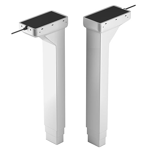 Miniatura 6 de Juego de columnas de elevación de cuatro patas de altura ajustable. Marco de escritorio de pie. Rango de altura (23.5 a 49 pulgadas). Para