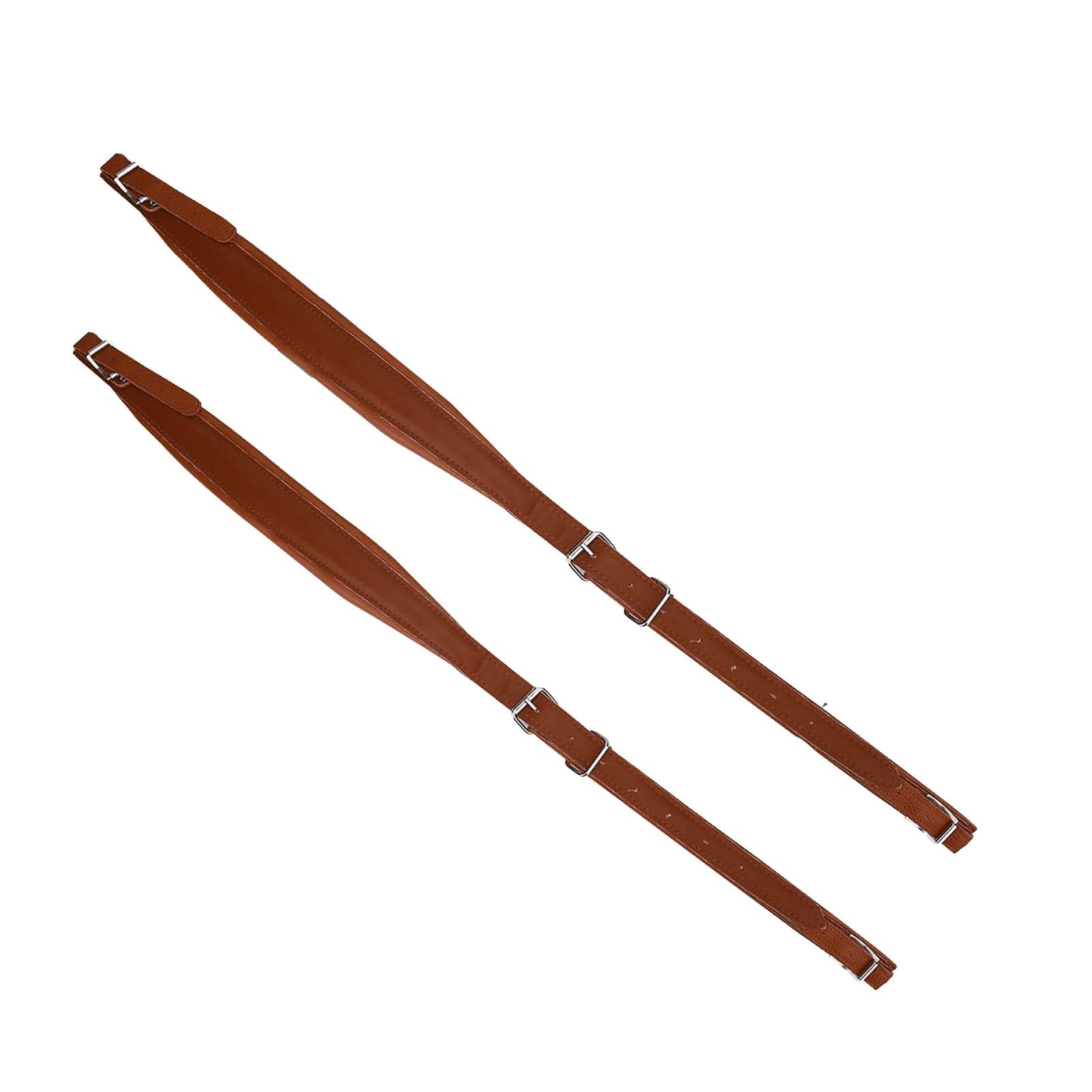 Akkordeon Gurte, Verstellbare PU Leder Akkordeonriemen, Schultergurte Für 16–120 Bass, Musikinstrument-Zubehör (Kaffee)