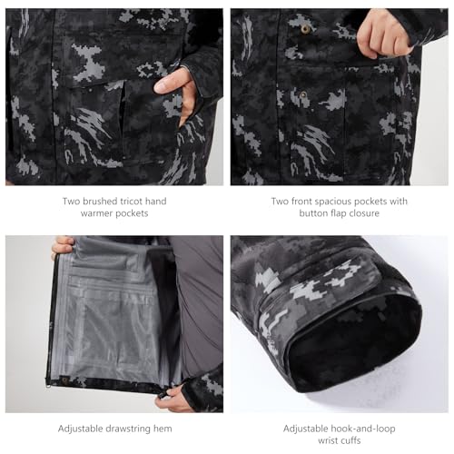Image of BASSDASH Walker-LW Breathable Waterproof Fishing Hunting Wading Jackets with Silent Outer Fabric for Men Women