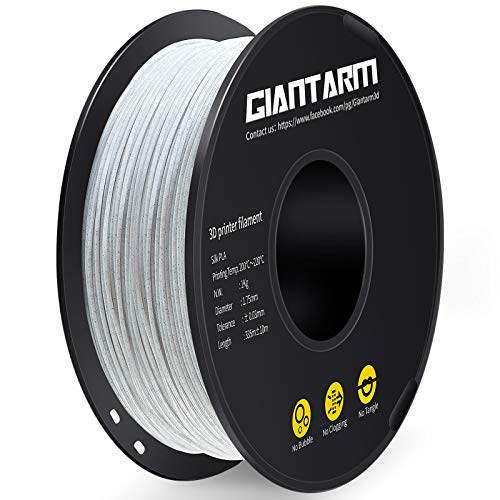 GIANTARM filament PLA 1,75 mm zilver, 3D-printer PLA-filament 1 kg spool, 1