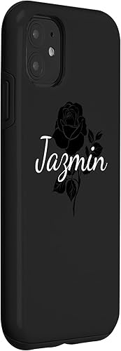 Miniatura 3 de iPhone 11 Jazmin - Funda personalizada de color negro rosa para teléfono