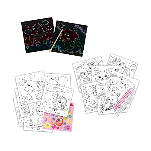 Libro Con Attività Da Colorare Glitter 3 In 1 - 2