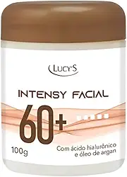 Creme Facial Rosto 60 Para Rugas Antirrugas Antissinais com Ácido Hialurônico e Óleo de Argan 100g