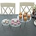 MyGift 3-Piece Set, Cake Stand, Cupcake Stand, Countertop Round Clear Acrylic Server Dessert & Bakery Display Riser