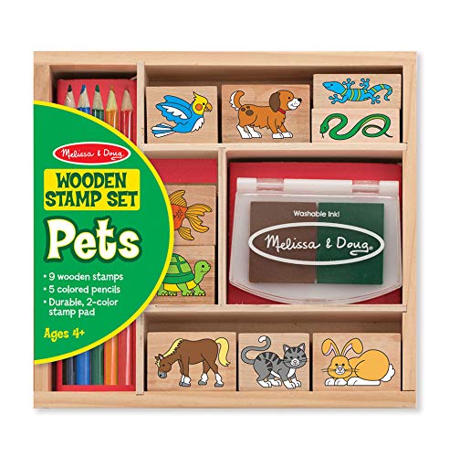 Melissa & Doug Wooden Stamp Set - Pets by Melissa