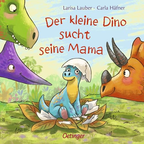 Der kleine Dino sucht seine Mama: Pappbilderbuch ab 2 Jahren mit Schiebe-Wow-Effekt