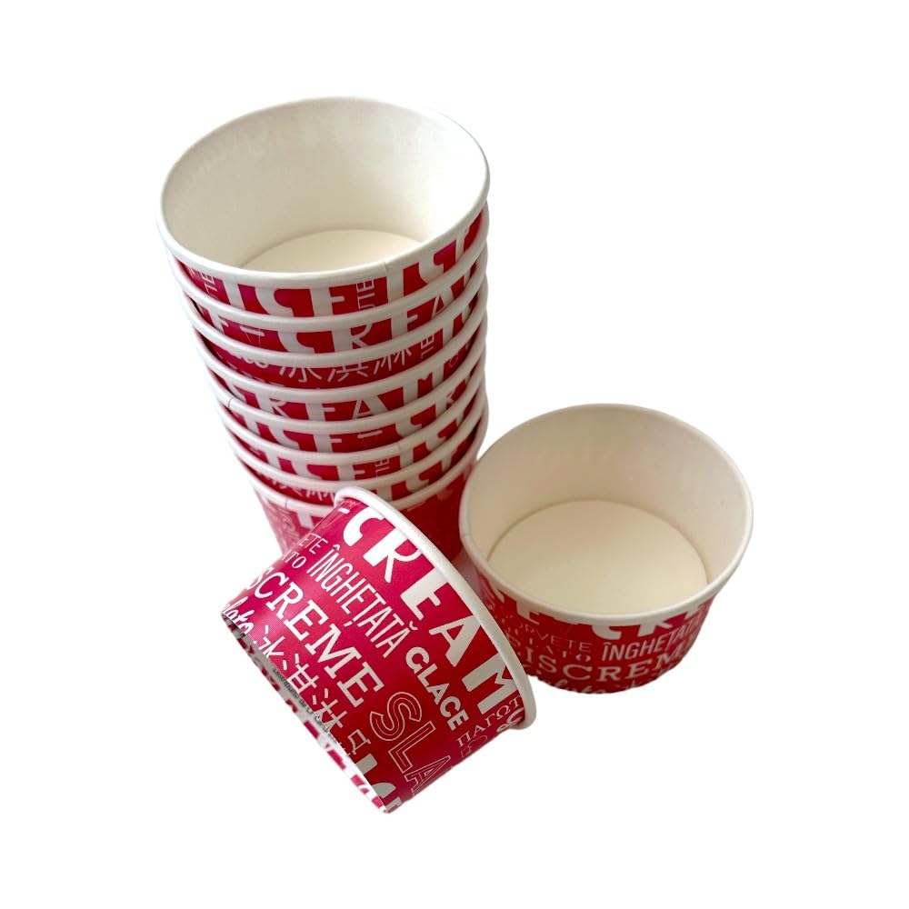 Coppette gelato in carta ICE-CREAM confezione da 250 pezzi (80cc)