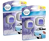 Febreze Car Vent Clips Air Freshener and Odor Eliminator Midnight Storm Scent 06 oz, 2 Count (2 Pack)
