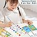 Vileafy Water Coloring Books for Kids Ages 4-8, Ocean, Animals, Dinosaur Themes 3-Pack Mess-free Paint with Water DIY Bookmark and 6 Brushes, Pocket Watercolor Painting Books for Boys and Girls Gifts