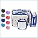 Clear Travel Packing Cubes Set of 4 for Carry On (XS, Small, Medium, Large) / See-Through Clothes Organizer Dividers for Suitcase/Transparent Vinyl PVC Cell Pouches for Luggage (Royal Blue)