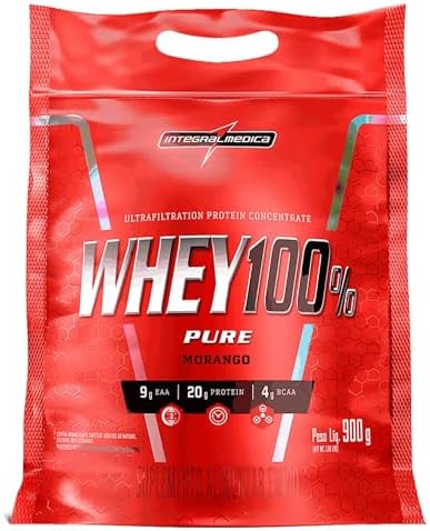Integralmédica - Whey Protein Concentrado Morango 100% Pure - 21g...