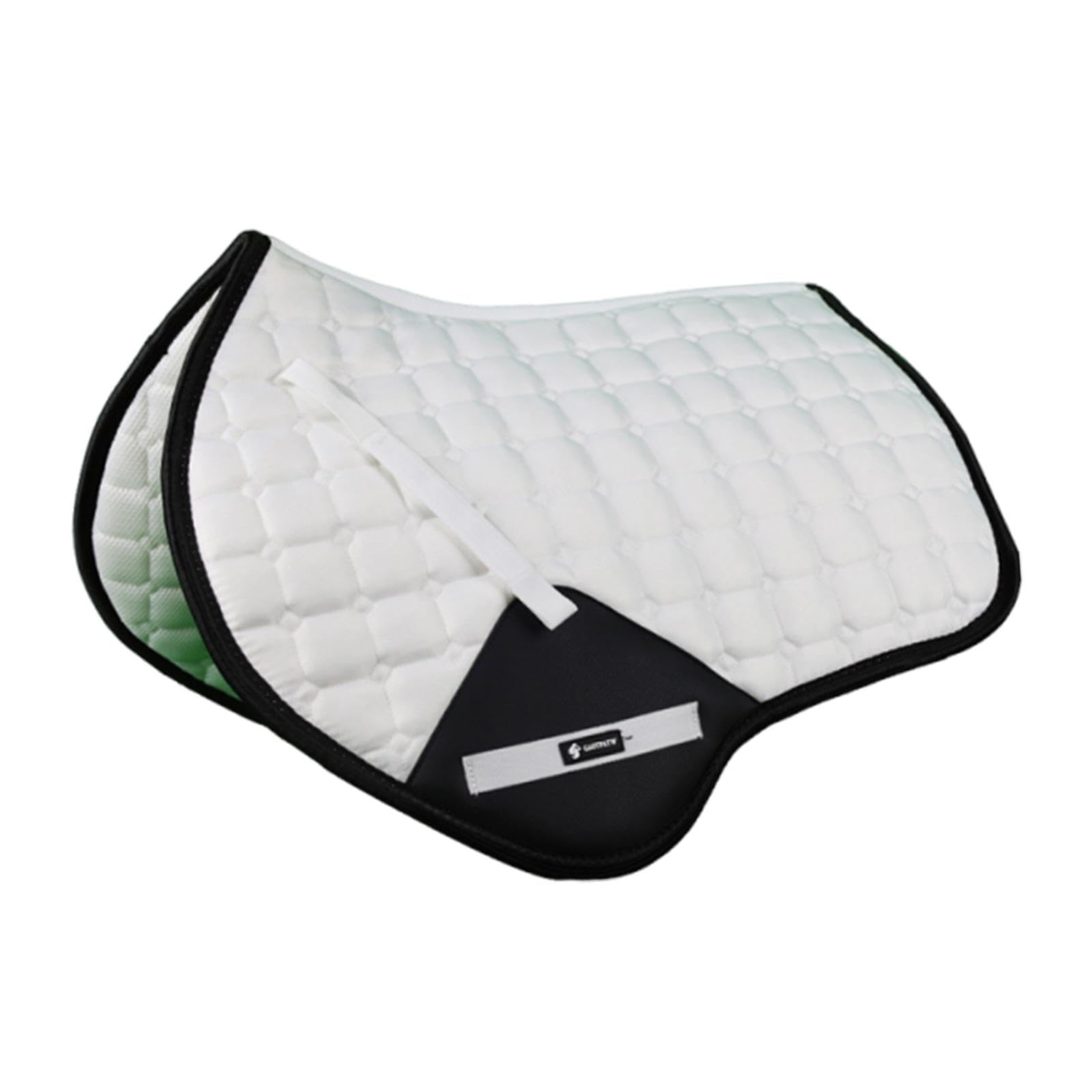 Manta para Caballo Almohadilla de Silla de Montar Cojín Ecuestre Antideslizante Absorbente de Sudor de Lona Adecuada para Entrenamiento Salto Ecuestre