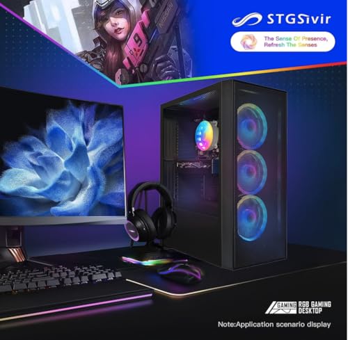 STGsivir PC Gamer Fixe,Ordinateur Gaming,Ryzen 7 5700G up to 4.6Ghz,32Go DDR4,1To SSD,WiFi 6,BT5.0,Ventilateur RGB x3,Windows11 Pro – Image 6