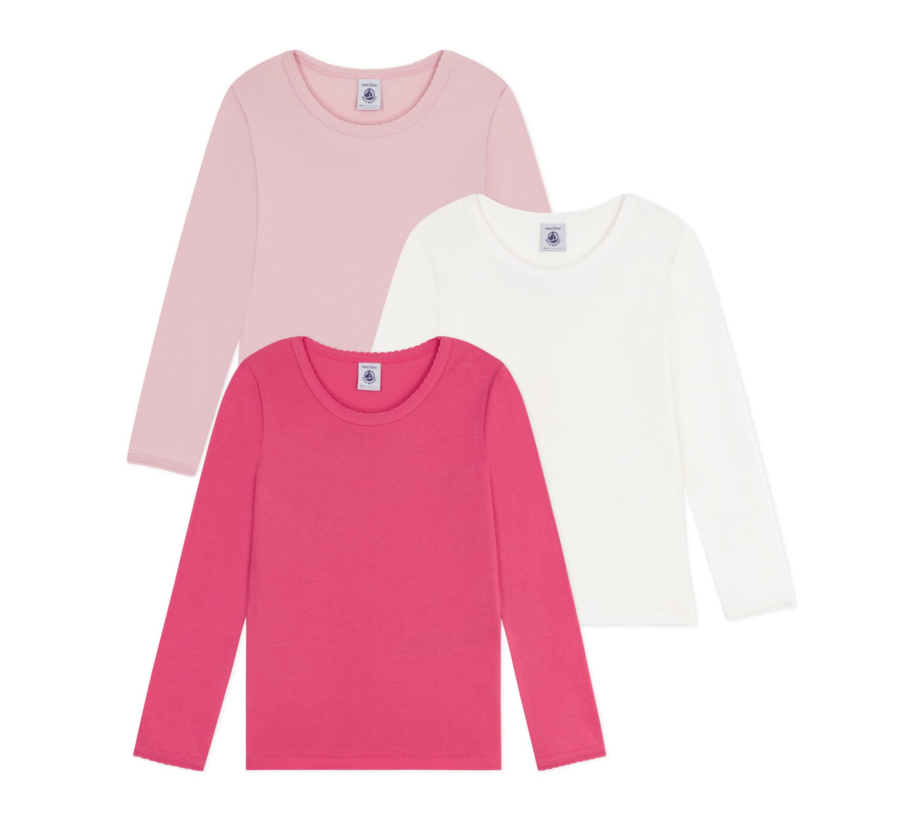 Petit Bateau Mädchen 3 Ts Ml Un Unterwäsche Tag (3er Pack)