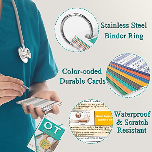 Occupational Therapy Reference Pocket Guide - Must Have OT Resource 32 Pages Quick Tips for OT Student, Occupational Therapy Gifts Therapist Gift for Women Pocket Sized 3"×5" General Adult Rehab Set - Image 6