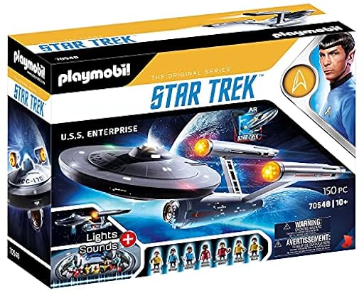 PLAYMOBIL Star Trek 70548 U,S,S, Enterprise NCC 1701, con aplicación AR, Efectos de luz y Sonidos Originales, De 10 a 99 años | Ya disponible en tu tienda friki favorita! En mundofriki.es!