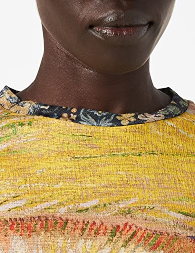 Desigual TS_Vincent T-Shirt, Yellow, XL Donna