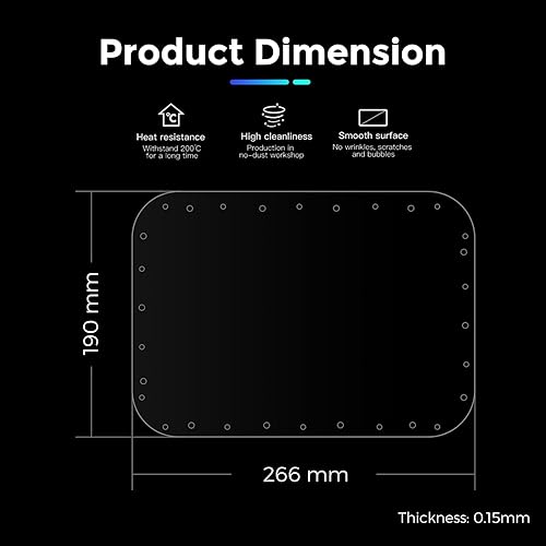 Miniatura 5 de Creality 3D Creality FEP Film Release Films 10.472x7.480x0.006 in para Creality LD-006, Halot-Lite, Halot-Sky, Halot Sky 2022 Mono LCD Resina 3D