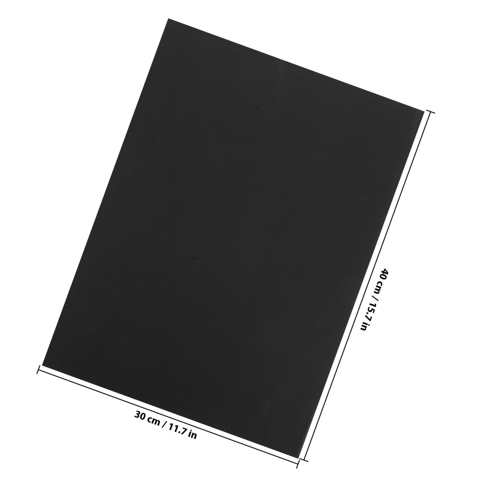 VALICLUD 10 Feuilles de Plastique Ondulé Noir 40x30x0,4 Cm Légères et Résistantes pour Fournitures Scolaires et Panneaux Publicitaires DIY