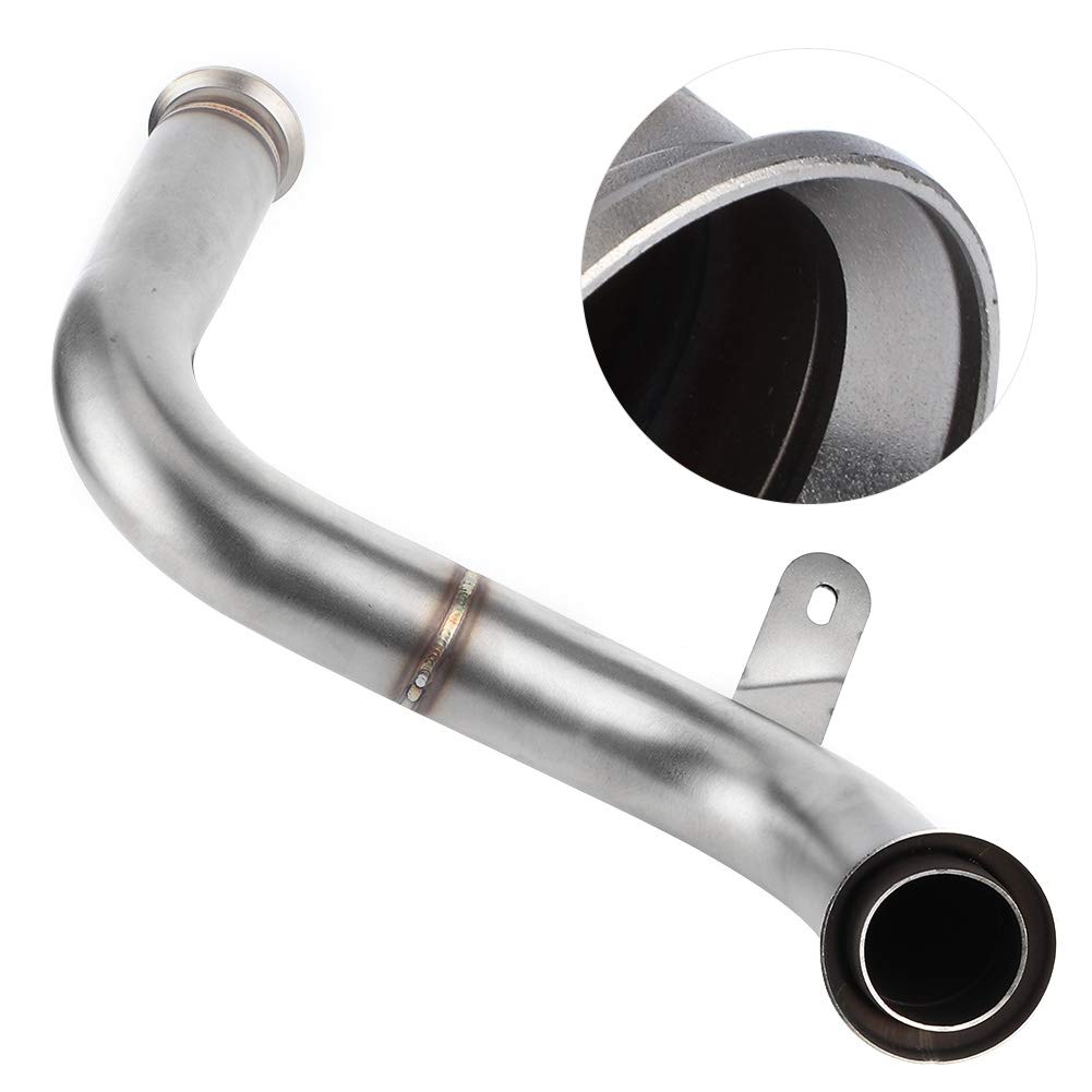 Qiilu Auspuff Mid Link Pipe Decat Mittelrohr Modifikation Fit für 125 250 390 RC390 2017+