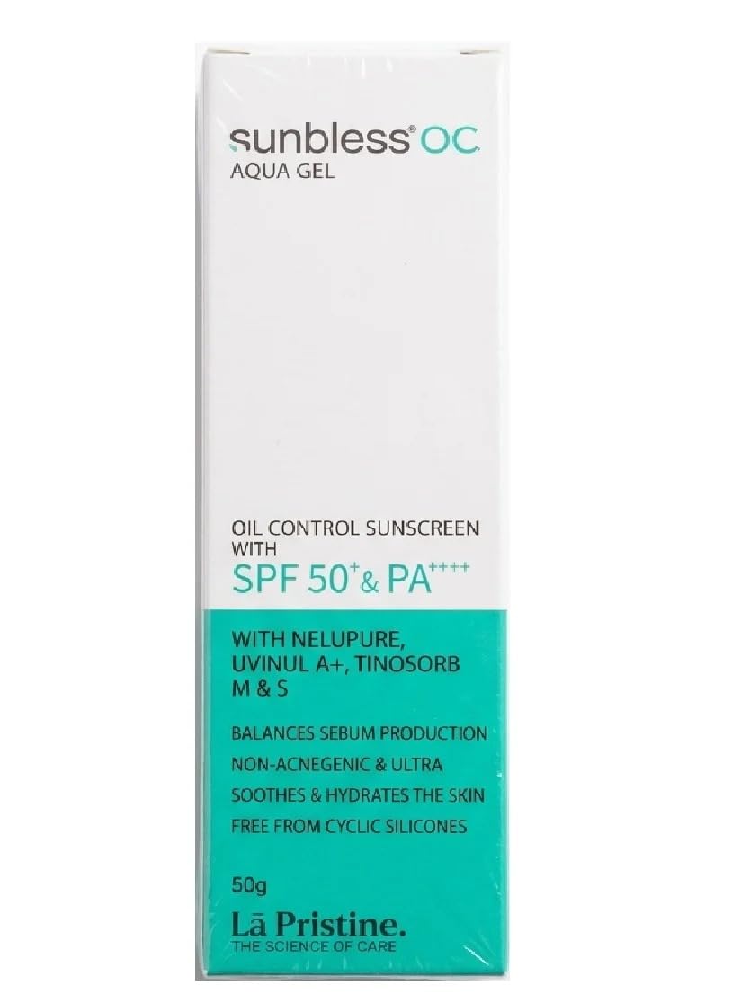 Sunbless OC Aqua Oil Control Gel with SPF 50, Non-comedogenic, Sweat Resistant UV Protection, 50 g-image-9