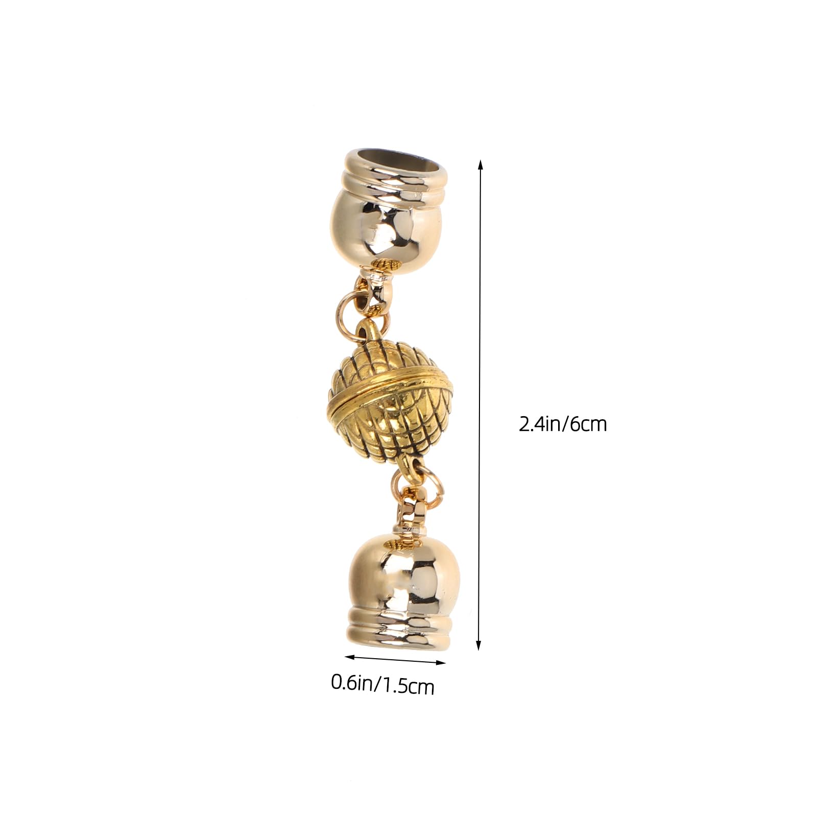 Operitacx Delicate Magnetic Clasps for Necklaces and Scarves 4 Pieces 0.59In Jewelry Magnetic Buckles Easy DIY Jewelry Supplies Secure Fastening - Image 3