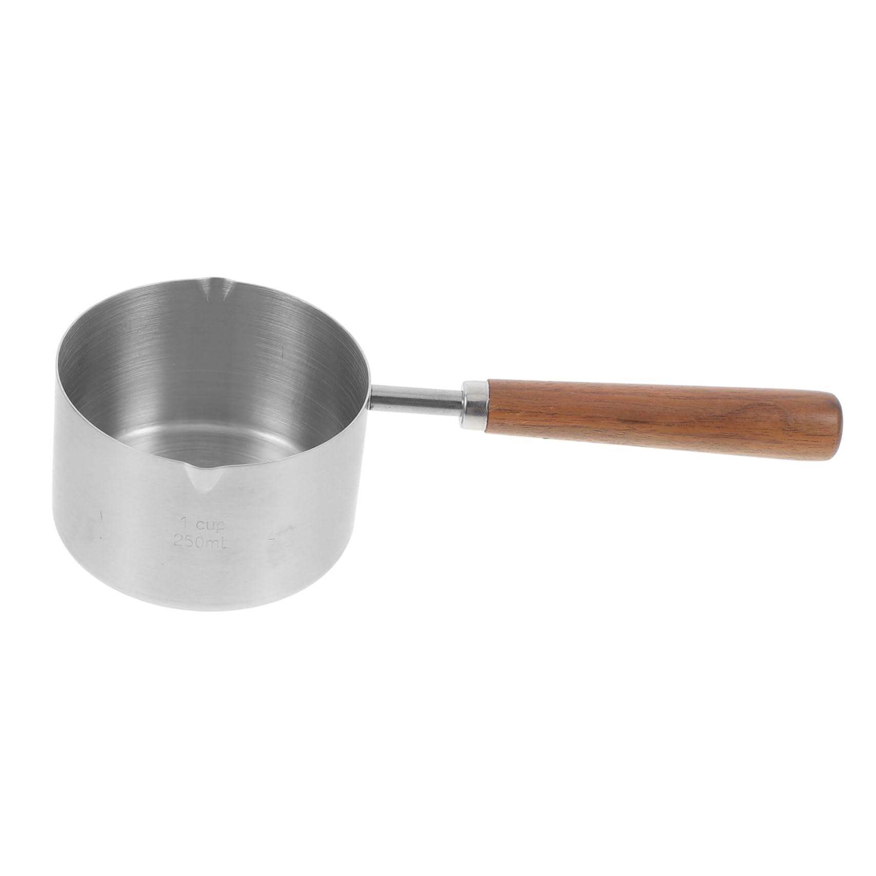 Sosoport 5stücke Hundezubehör Edelstahl Futtermaß Mit Holzgriff Präzise Messbecher Für Hundefutter Und Katzenfutter Langlebig Und Wiederverwendbar Für Große Behälter