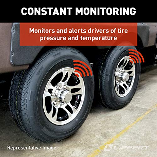 Image of Lippert Components - 2020106863 Tire LINC Tire Pressure and Temperature Monitoring System for RVs (TPMS) with Tire Sensors and Repeater