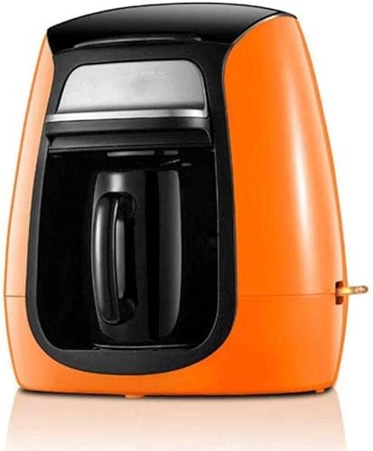 MIHOTA Máquina de café con Aislamiento al vacío, Termo de Viaje, máquina de café Americana con Filtro, Molinillo Nuevo de una Taza con Aislamiento y función de Apagado automático, Naranja