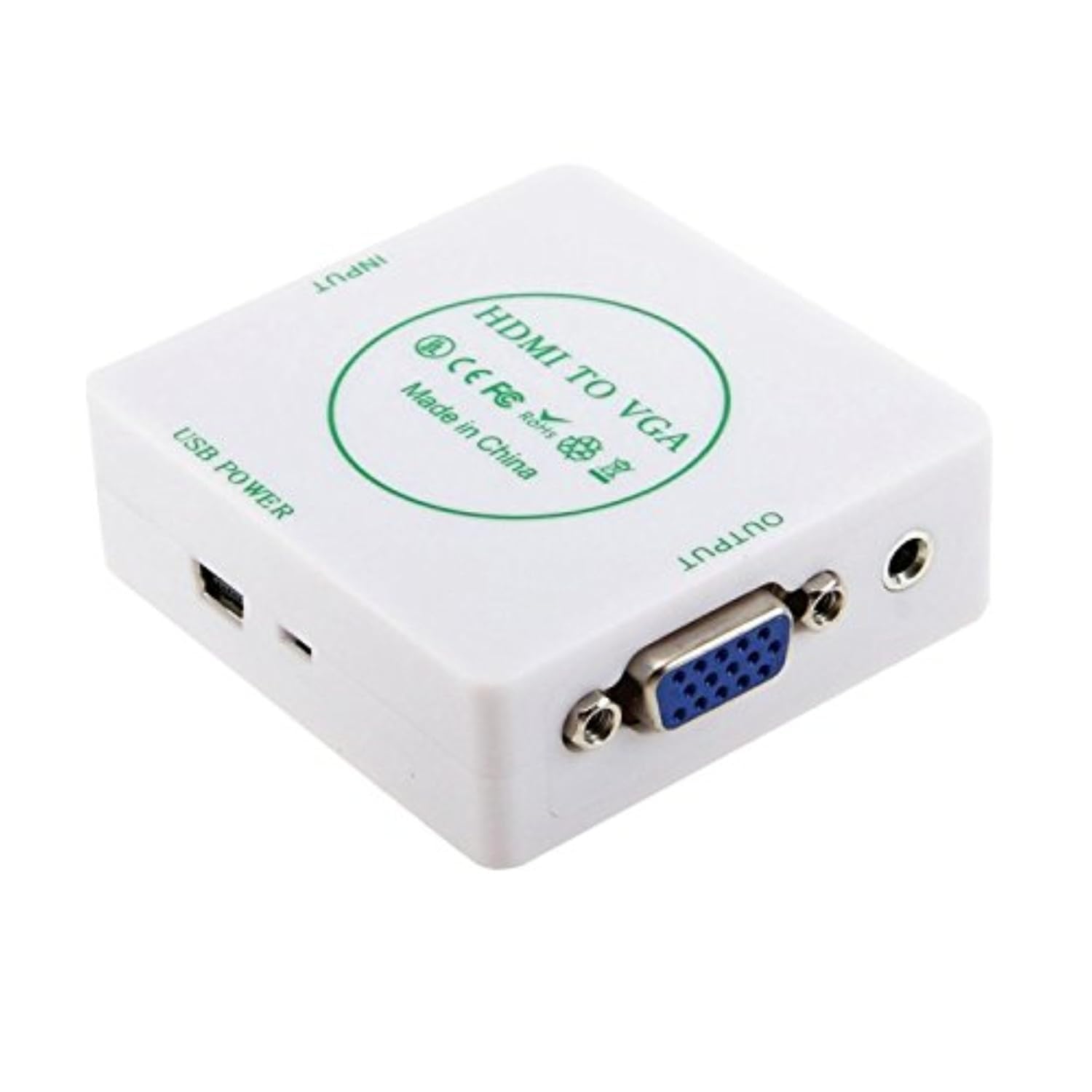 Atevon HDMI to VGA Converter Adapter (White) | Portable Ultra HD HDMI Male to VGA Female with 3.5mm Audio & USB Power | 1080P Video Connector for Laptop, PC, Monitor, Projector – Plug & Play-image-32