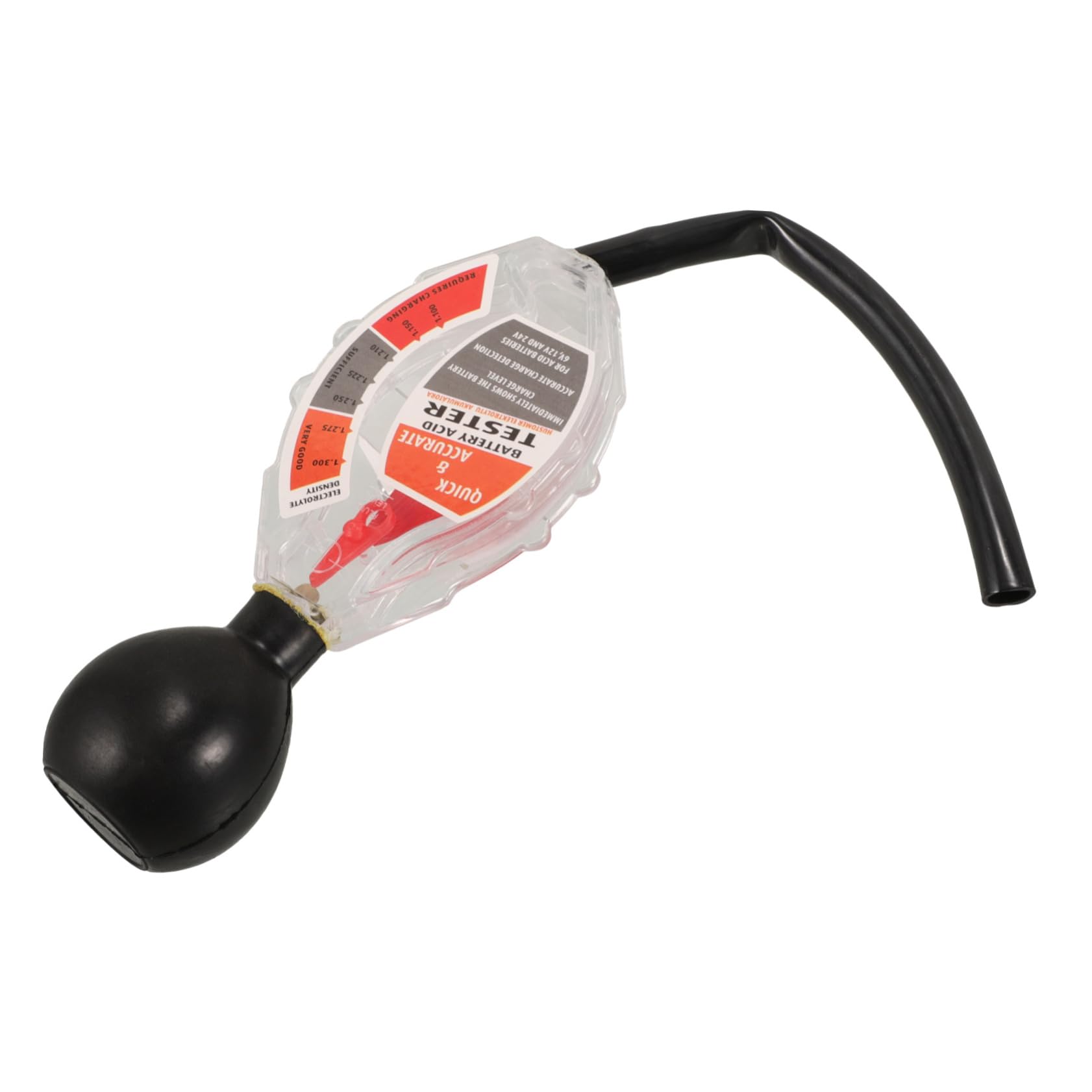 Mikikit Automotive Battery Suction Electrolyte Hydrometer Antifreeze Density Testing Device Compact Battery Tester