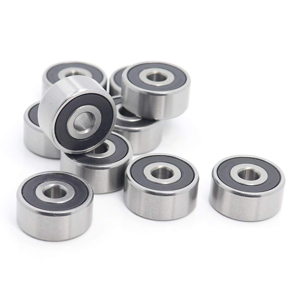 ZBJGBUIA 1607 2RS ABEC-1 Bearing 7/16" x29/32 x5/16 inch Shielded Ball Bearings 11.11mm x 23.02mm 7.938mm 1607RS
