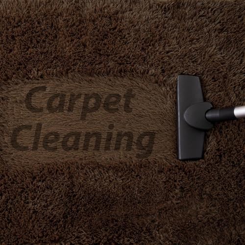 Image of Fluffy Silky Micro Fiber Polyster Carpet /Runner for Bedroom, Study Room, Playing Room, Guest Room ETC. 4x6 feet Feet, (Coffee)