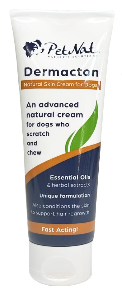 Dermacton Cream for ITCHY Dogs - Professionally recommended for itching & hair loss. Stops itching and scratching, soothes skin & promotes hair regrowth naturally