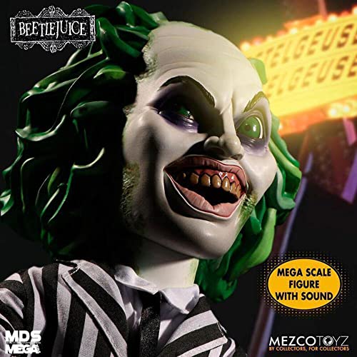 Mezco Série Designer Mega Scale Talking Beetlejuice Standard