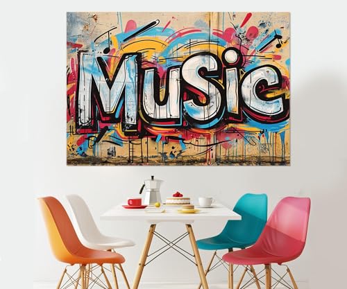 Graffiti musical affiches et impressions format 70 x 110 cm - 4