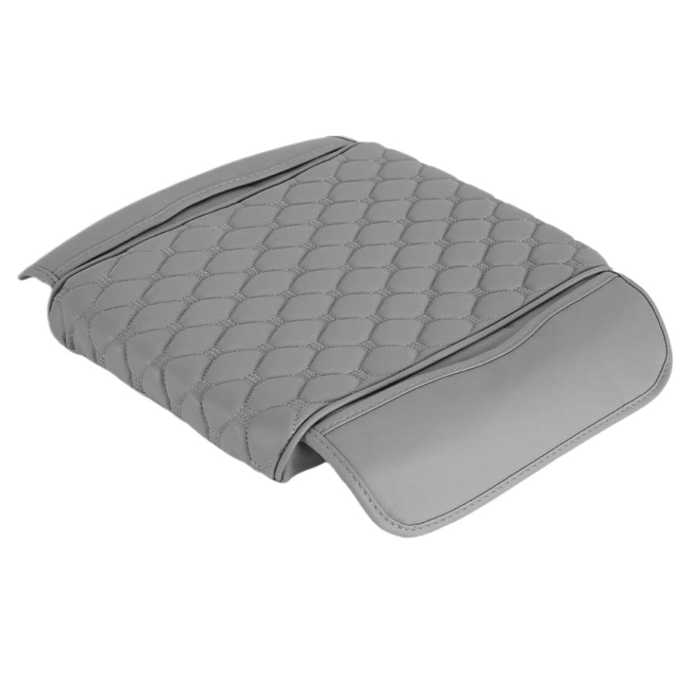 Fodera per cuscino per box bracciolo console centrale per auto, protezione per tappetino con tasche laterali, compatibile con universale